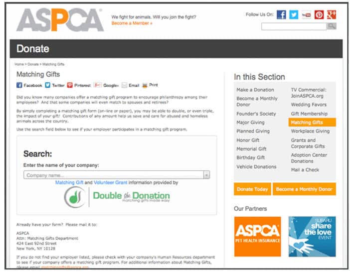 aspca donation forms to go around aspca donation forms to go around