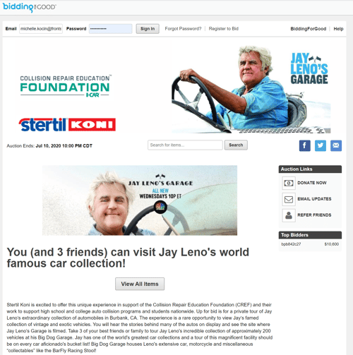 Jay leno homepage