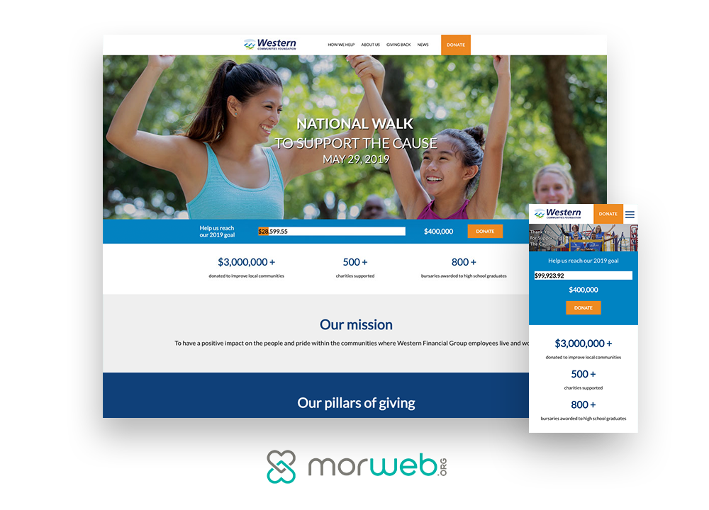 Morweb-Frontstream-Growing-Your-Donor-List-5-Practices-to-Reach-Your-Goals-website-design