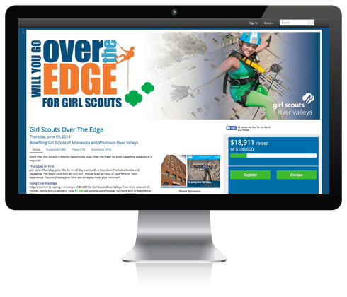 Online-fundraising-over-the-edge
