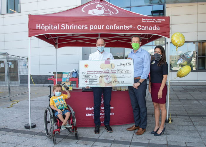 donation for Shriners hospital 