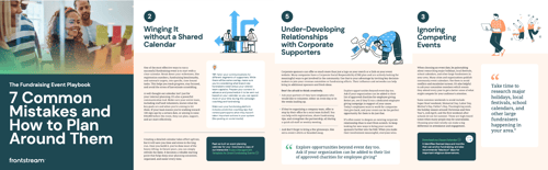 The Fundraising Event Playbook - 7 Common Mistakes and How to Plan Around Them