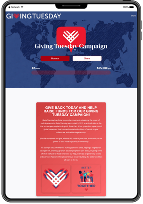 giving tuesday template ipad