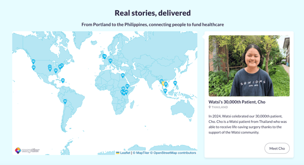 nonprofit impact report sample from watsi