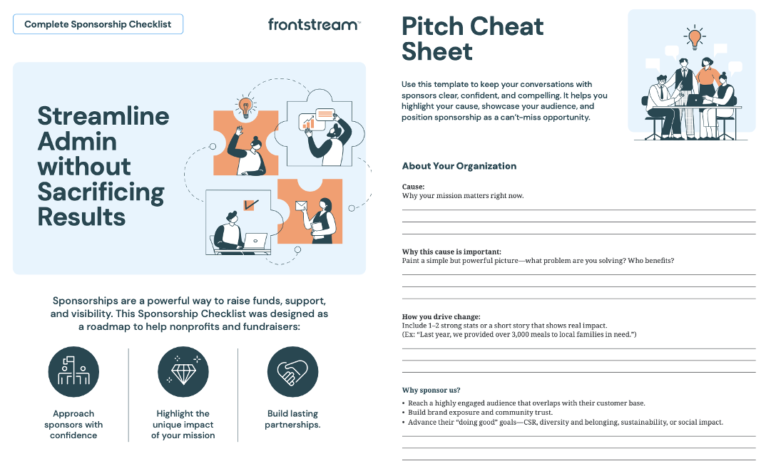 Complete Sponsorship Checklist card