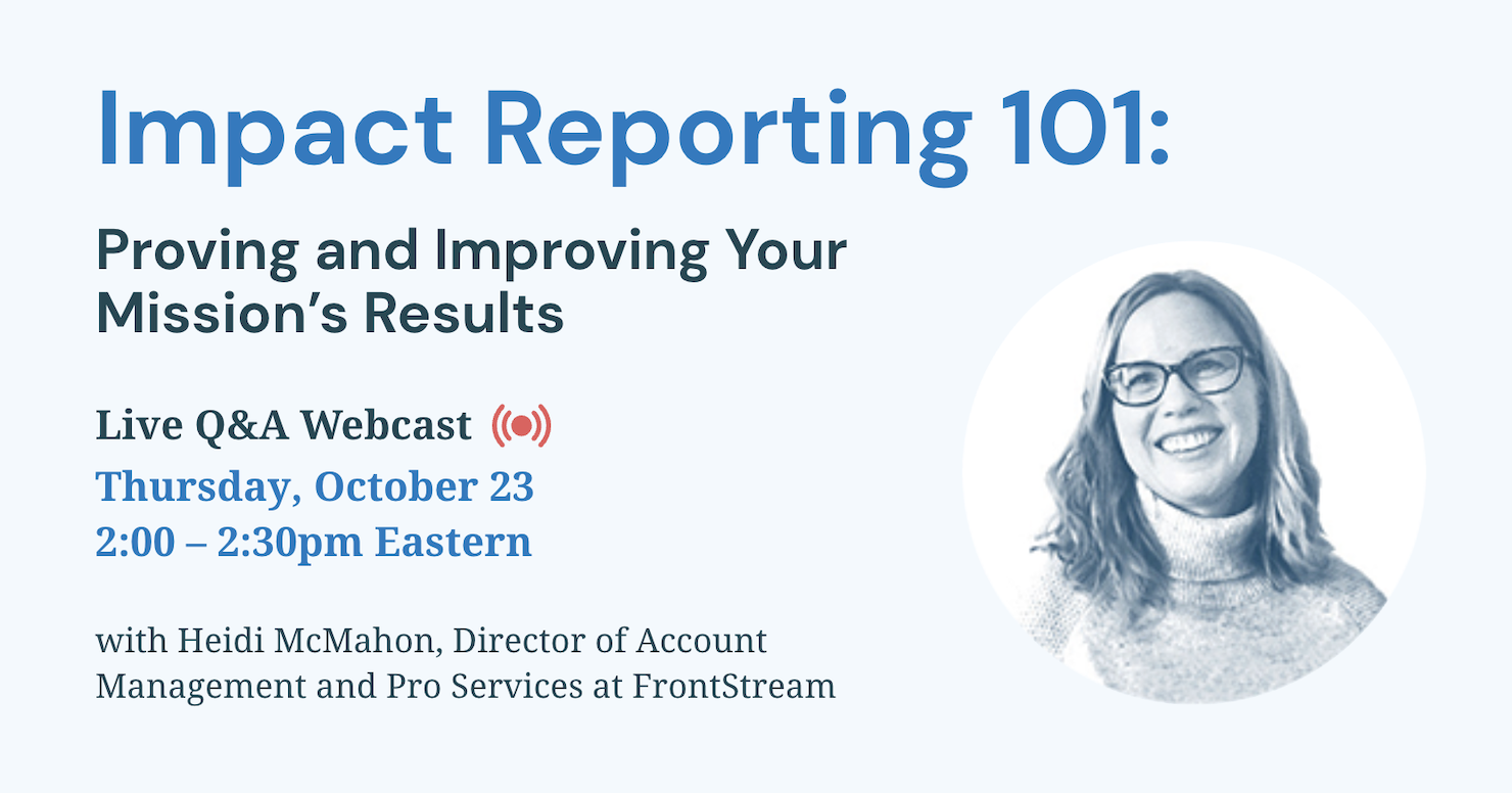 Impact Reporting 101 live