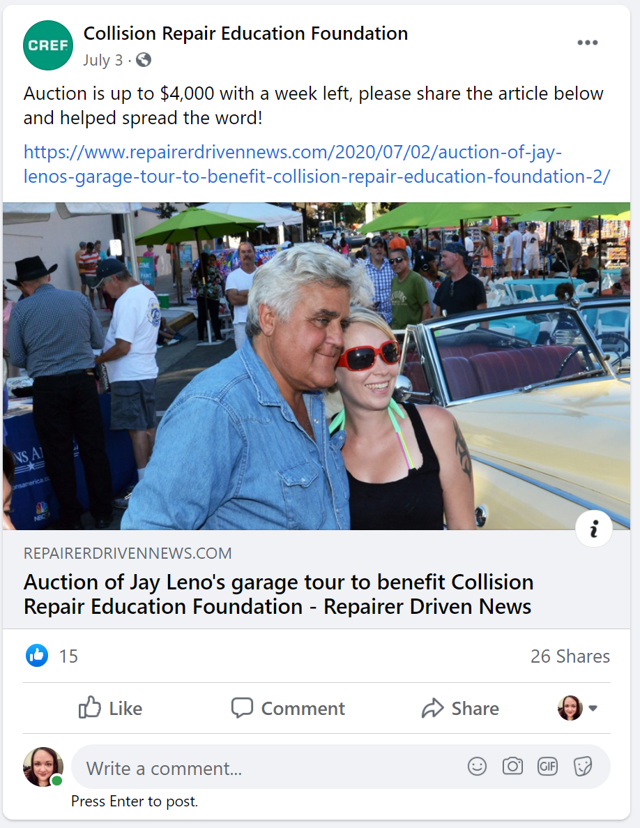 Jay leno facebook 2