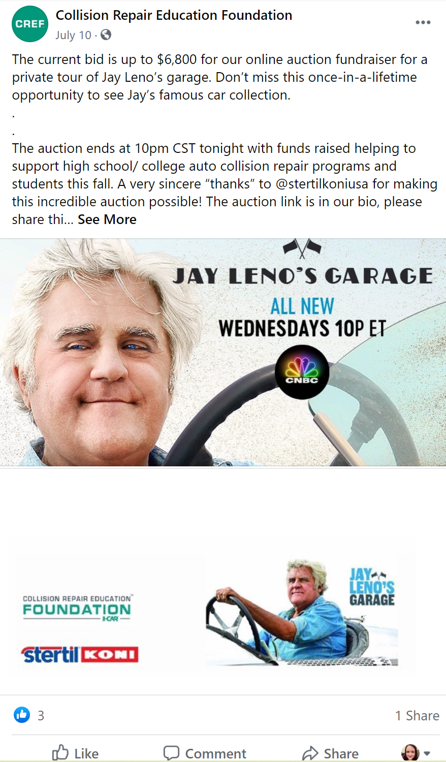 Jay leno facebook