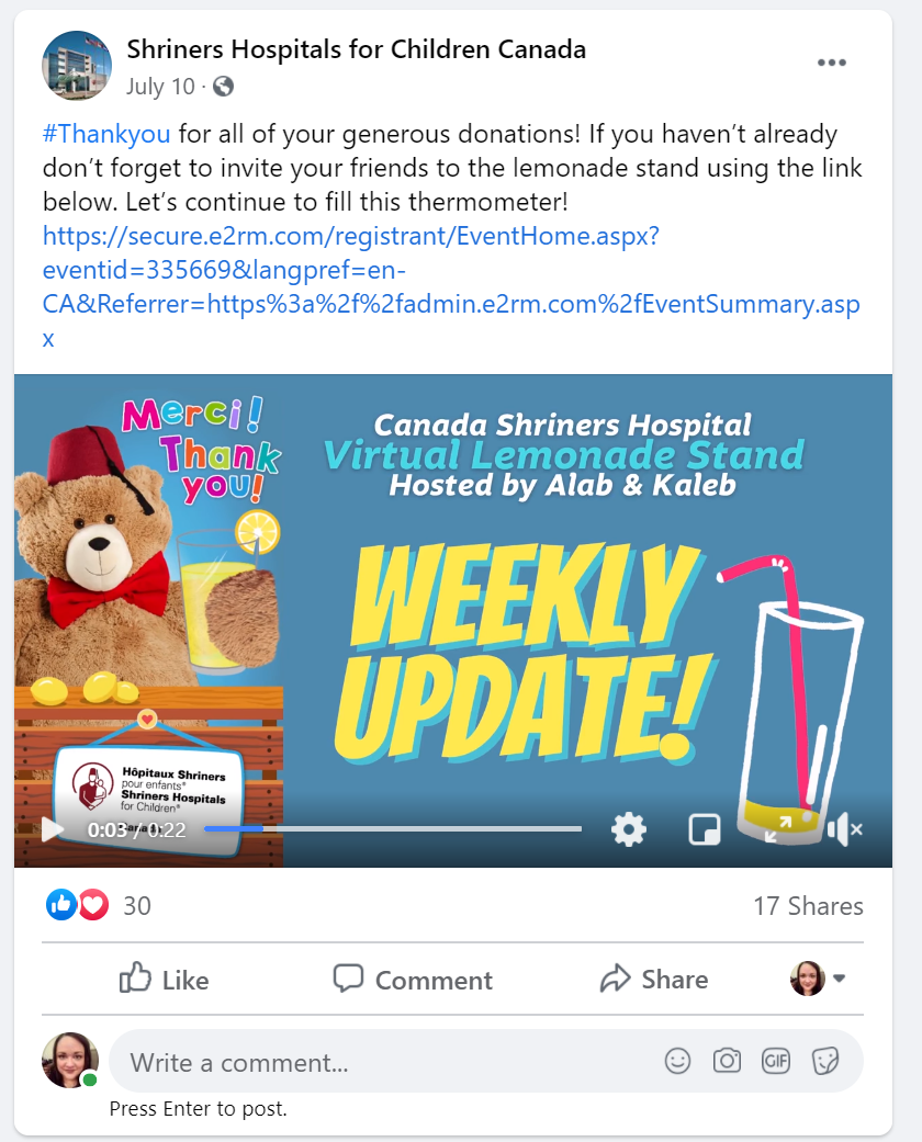 Shriner weekly update 7.10