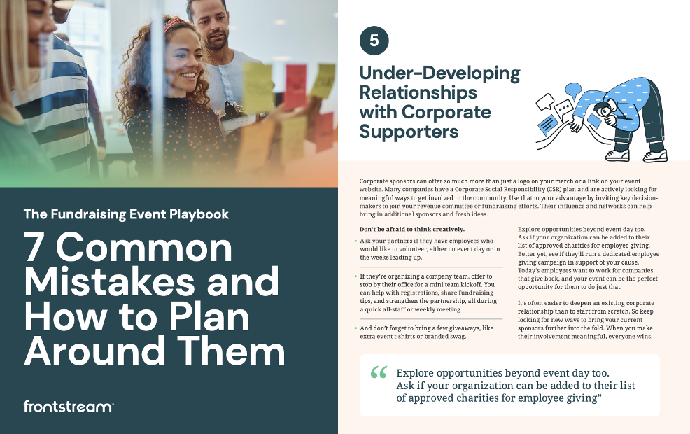 The Fundraising Event Playbook - 7 Common Mistakes and How to Plan Around Them  shortened