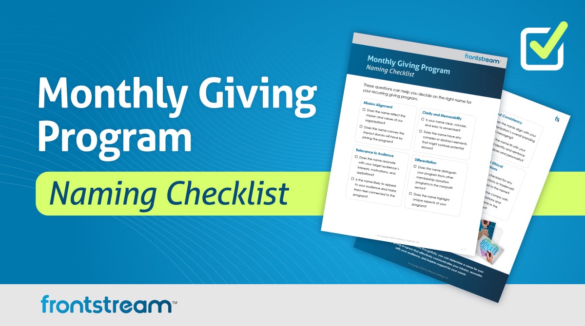monthly-giving-program-naming-checklist-by-frontstream